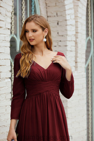 Baoleely Bridesmaid Dress Chiffon Formal Party Dress Evening Dress 28016