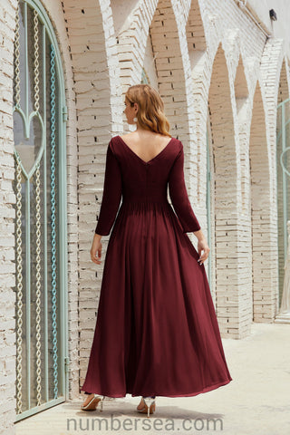 Baoleely Bridesmaid Dress Chiffon Formal Party Dress Evening Dress 28016