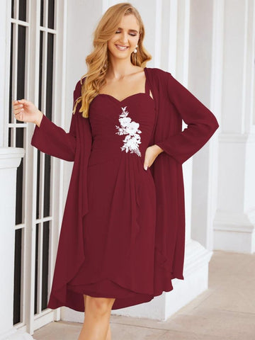 Vestidos de encaje para la madre de la novia y el novio de Sunderly, ideales para invitadas de boda (SY28066)