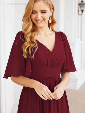 Vestidos de dama de honor para mujer, vestido largo de fiesta para boda o graduación 28068