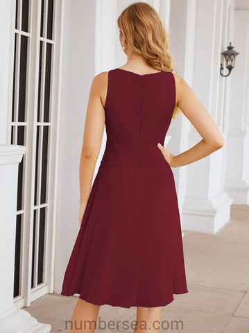 Vestidos de la madre de la novia de Sunderly, vestido de graduación, vestido plisado informal SY28065