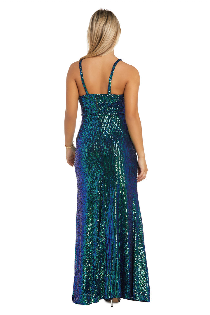 Vestido largo de gala ajustado