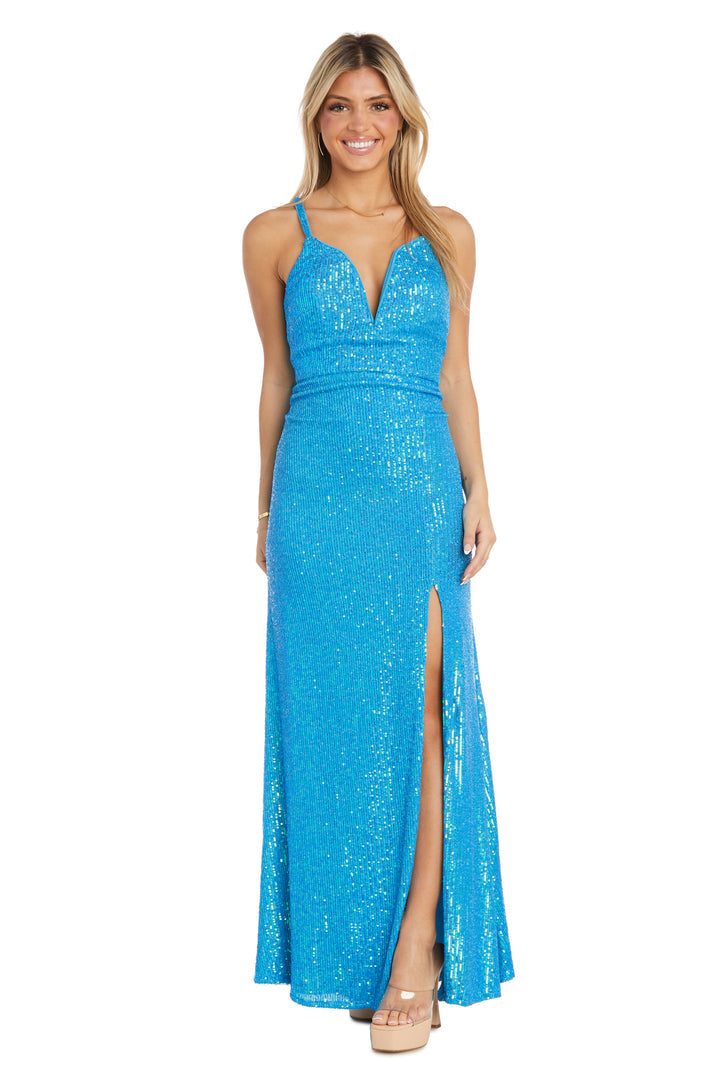 Vestido largo de gala ajustado