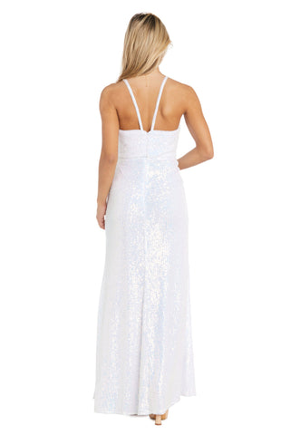 Vestido largo de gala ajustado