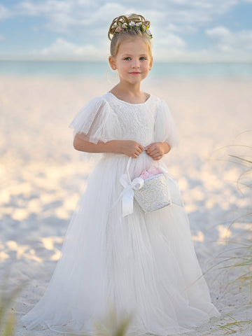 Vestido de tul y encaje hasta el tobillo (2003227816) 