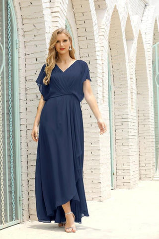 Vestido Baoleely para la madre de la novia, talla grande, escote en V, largo hasta el suelo, formal, para invitada de boda 28020