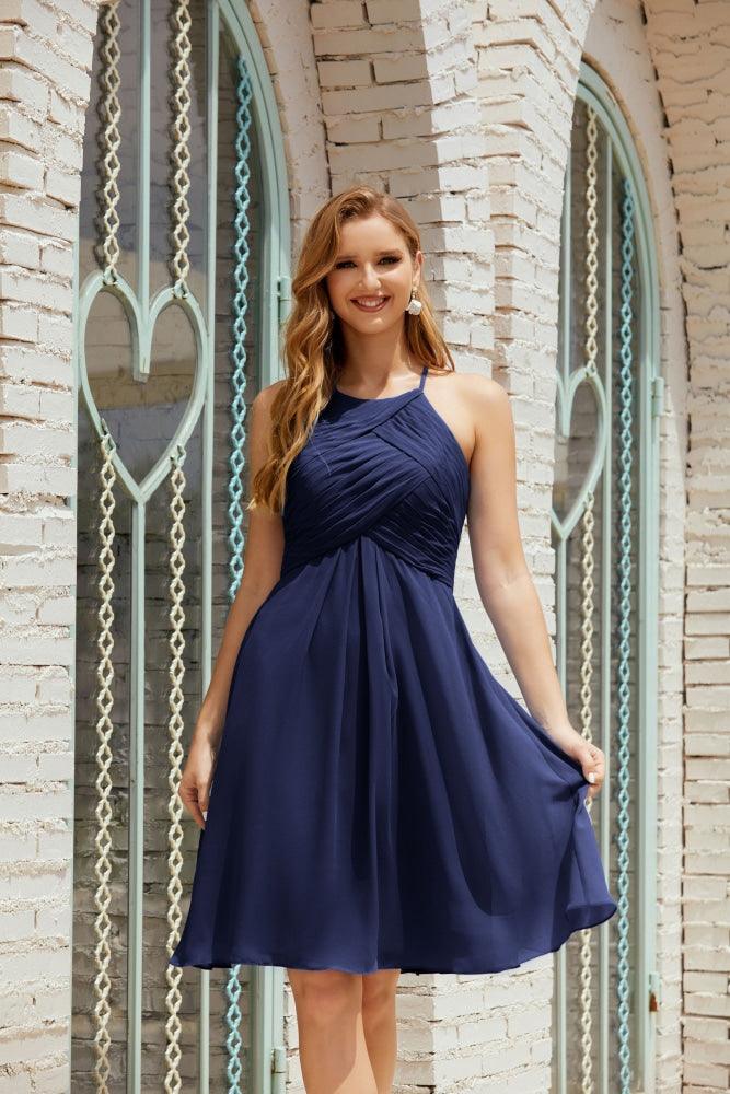 Vestidos de fiesta sin mangas, vestido formal de cóctel para graduación 28014 