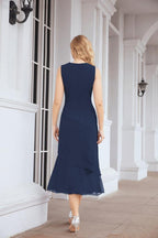 Robe de soirée deux pièces Sunnderly, coupe trapèze, pour la mère de la mariée, référence SY28072