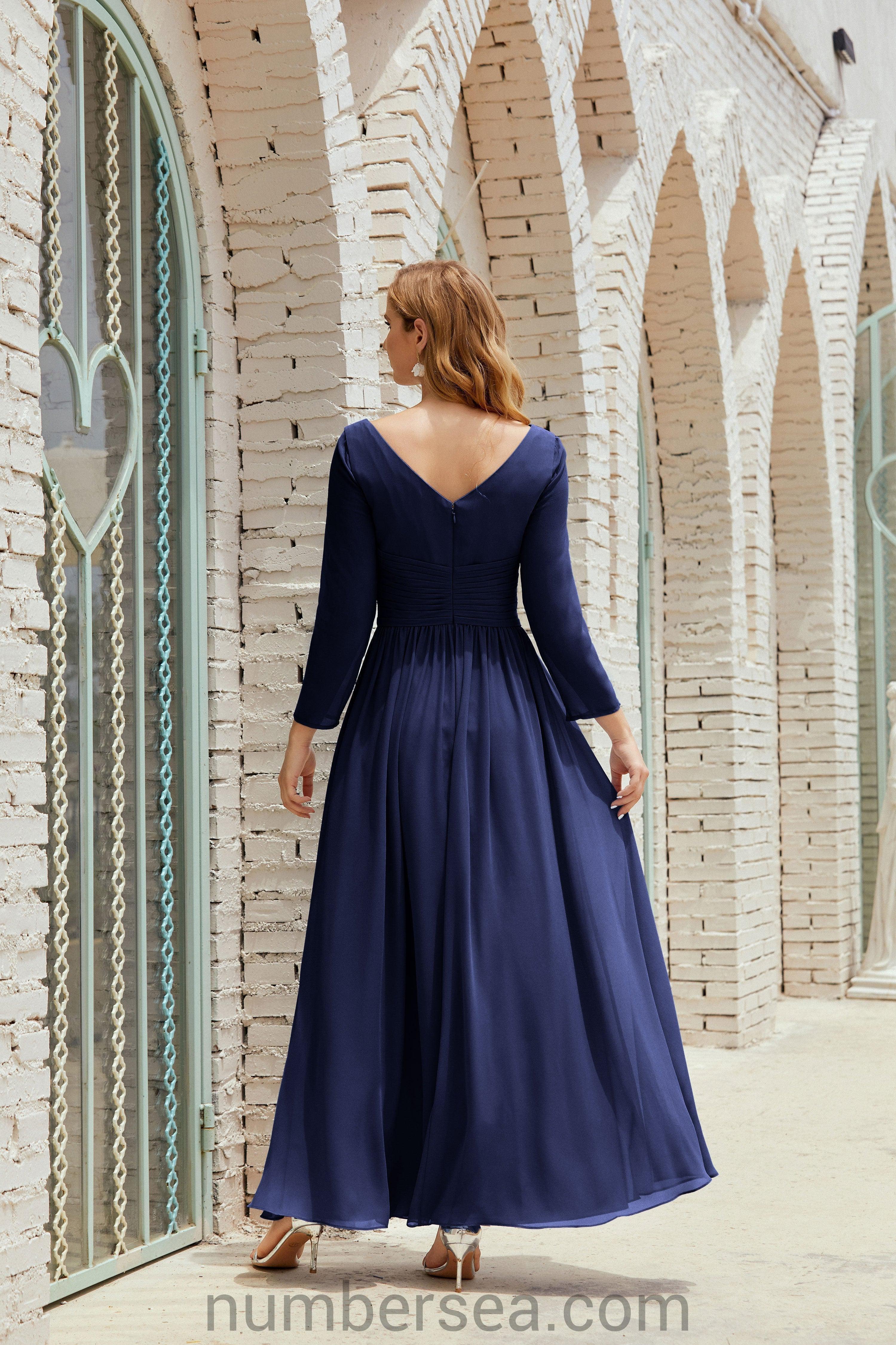 Baoleely Bridesmaid Dress Chiffon Formal Party Dress Evening Dress 28016