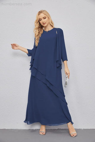 Vestidos de madre de la novia con cárdigan ligero abierto al frente, vestido formal de fiesta 28081 