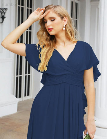 Vestidos de dama de honor Baoleely, vestidos de gala formales sin espalda para fiestas de noche, vestido para la madre de la novia 28040