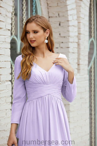 Baoleely Bridesmaid Dress Chiffon Formal Party Dress Evening Dress 28016