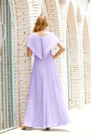 Vestido Baoleely para la madre de la novia, talla grande, escote en V, largo hasta el suelo, formal, para invitada de boda 28020