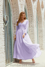 Baoleely Bridesmaid Dress Chiffon Formal Party Dress Evening Dress 28016
