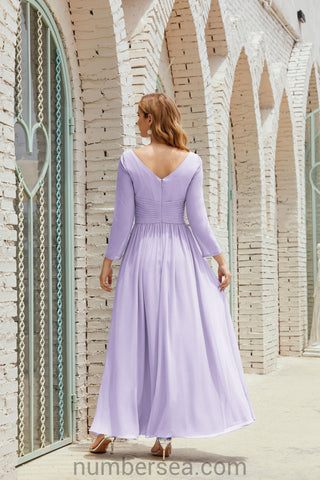 Baoleely Bridesmaid Dress Chiffon Formal Party Dress Evening Dress 28016