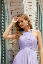 Vestidos de dama de honor con cuello halter, vestido formal de cóctel o de fiesta 28015 