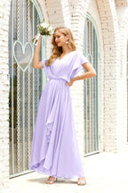 Vestido Baoleely para la madre de la novia, talla grande, escote en V, largo hasta el suelo, formal, para invitada de boda 28020