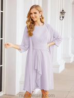 Vestidos de la madre de la novia de Sunderly, vestido de graduación, vestido plisado informal SY28065