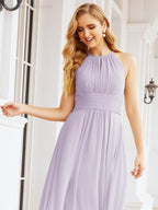 Baoleely Keyhole Bridesmaid Dresses Sleeveless Formal Evening Party Prom Gowns 28043