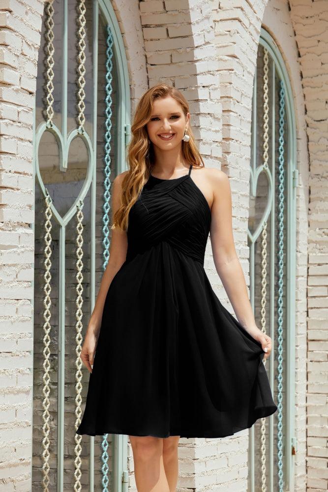 Vestidos de fiesta sin mangas, vestido formal de cóctel para graduación 28014 