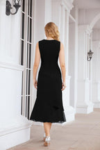 Robe de soirée deux pièces Sunnderly, coupe trapèze, pour la mère de la mariée, référence SY28072