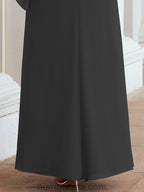 Vestido largo de fiesta formal Sunderly para la madre de la novia con capa de volantes SY28026