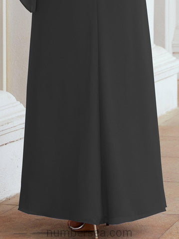 Vestido largo de fiesta formal Sunderly para la madre de la novia con capa de volantes SY28026