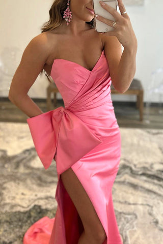 Vestido de sirena para baile de graduación con escote corazón