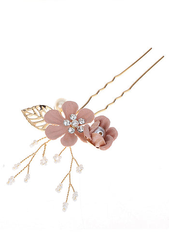 Diadema rosa/azul para niña de las flores 