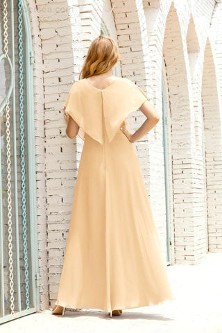 Vestido Baoleely para la madre de la novia, talla grande, escote en V, largo hasta el suelo, formal, para invitada de boda 28020