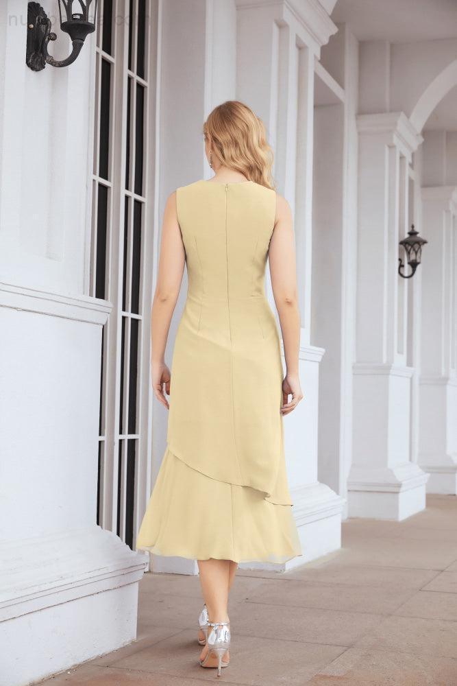 Robe de soirée deux pièces Sunnderly, coupe trapèze, pour la mère de la mariée, référence SY28072