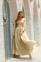 Baoleely Bridesmaid Dress Chiffon Formal Party Dress Evening Dress 28016