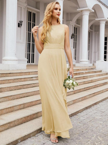 Vestidos de dama de honor Baoleely para boda, vestidos largos formales con volantes para baile de graduación 28039