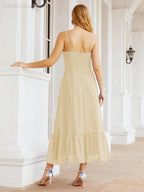 Baoleely Blackless Strap Bridesmaid Dress Ankle Length 28028