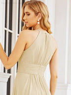 Baoleely Keyhole Bridesmaid Dresses Sleeveless Formal Evening Party Prom Gowns 28043