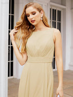 Baoleely Bridesmaid Dresses for Wedding Ruffles Long Formal Prom Gowns 28039