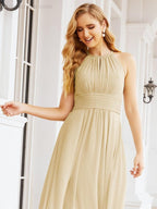 Baoleely Keyhole Bridesmaid Dresses Sleeveless Formal Evening Party Prom Gowns 28043
