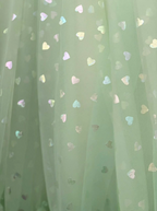 Robe de bal longue en tulle à col Sweetheat