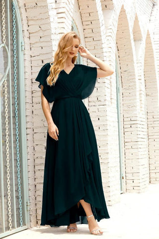 Vestido Baoleely para la madre de la novia, talla grande, escote en V, largo hasta el suelo, formal, para invitada de boda 28020