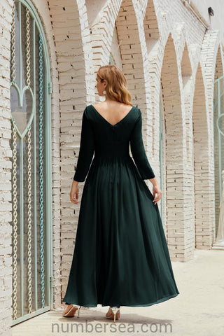 Baoleely Bridesmaid Dress Chiffon Formal Party Dress Evening Dress 28016