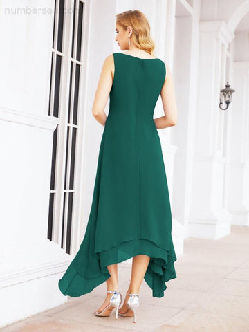 Vestido de fiesta formal de dos piezas corte A para la madre de la novia Sunderly SY28073