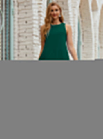 Vestido largo de gasa de talla grande para la madre de la novia, vestido de gala para dama de honor, vestido de graduación SY28019