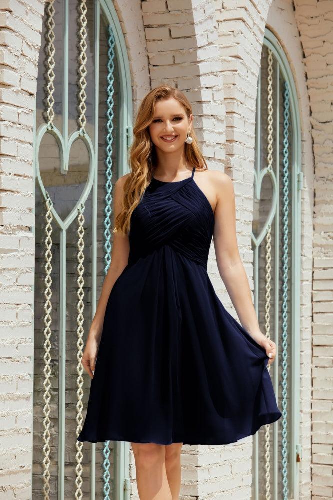 Vestidos de fiesta sin mangas, vestido formal de cóctel para graduación 28014 