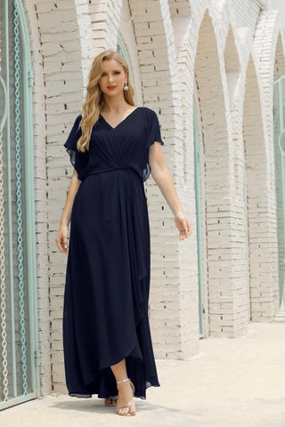 Vestido Baoleely para la madre de la novia, talla grande, escote en V, largo hasta el suelo, formal, para invitada de boda 28020