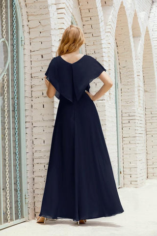 Vestido Baoleely para la madre de la novia, talla grande, escote en V, largo hasta el suelo, formal, para invitada de boda 28020
