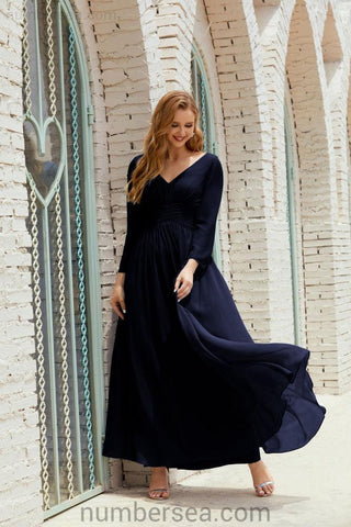 Baoleely Bridesmaid Dress Chiffon Formal Party Dress Evening Dress 28016