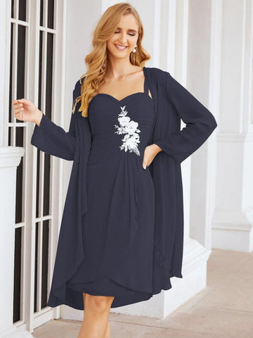 Vestidos de encaje para la madre de la novia y el novio de Sunderly, ideales para invitadas de boda (SY28066)