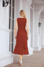 Robe de soirée deux pièces Sunnderly, coupe trapèze, pour la mère de la mariée, référence SY28072