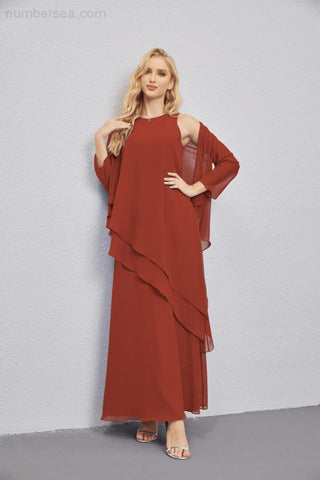 Vestidos de madre de la novia con cárdigan ligero abierto al frente, vestido formal de fiesta 28081 