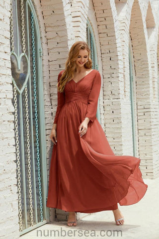 Baoleely Bridesmaid Dress Chiffon Formal Party Dress Evening Dress 28016